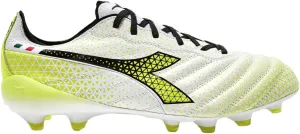 Diadora Brasil Elite Tech GR ITA LPX Men's Firm Ground Soccer Shoes - Made in Italy, Ultra-Soft Premium Leather, Modern Calcio Design, Removable Insole