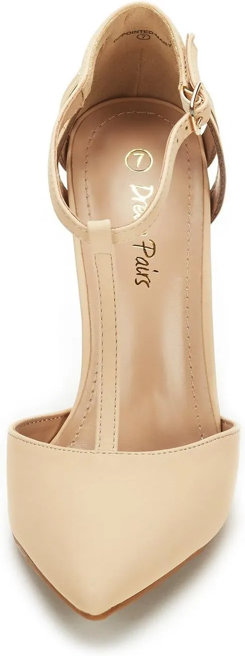 DREAM PAIRS Women's Oppointed-Mary Pump Shoe