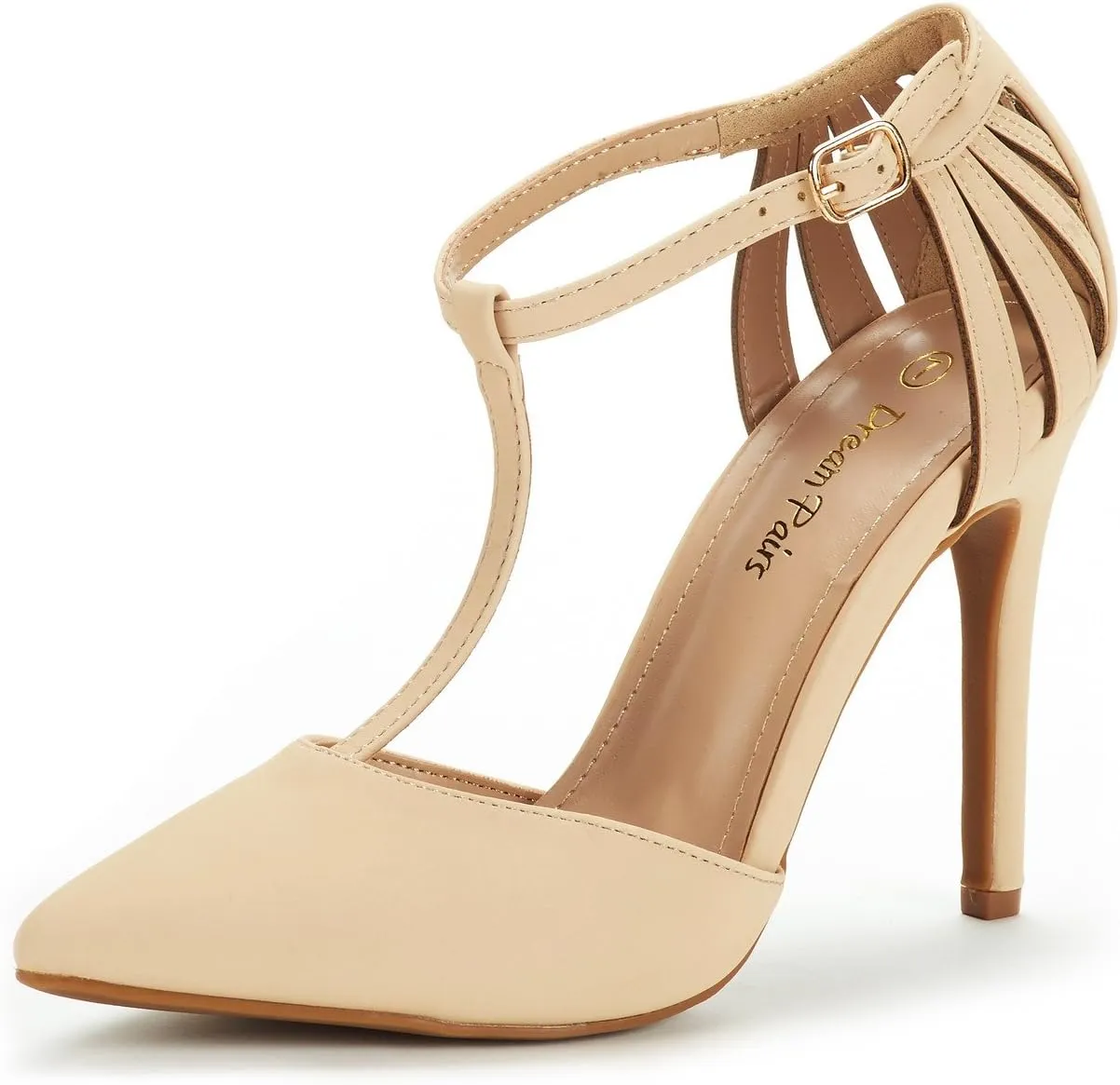 DREAM PAIRS Women's Oppointed-Mary Pump Shoe