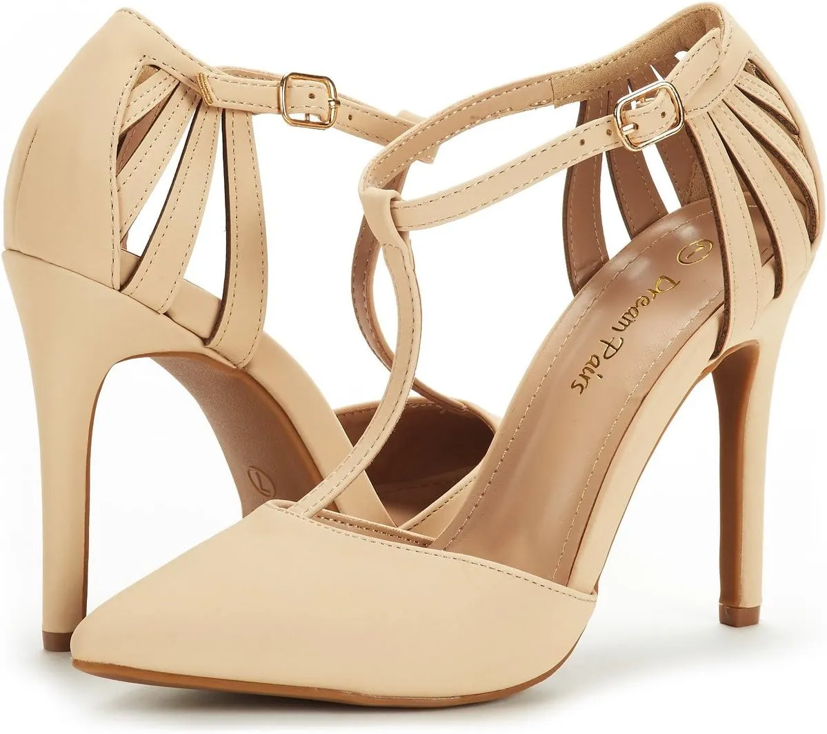 DREAM PAIRS Women's Oppointed-Mary Pump Shoe