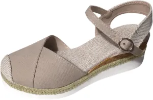 Espadrille Sandals Women Dressy Summer Platform Sandals Summer Beach Sandals Open Toe Wide Width Orthopedic Sandals