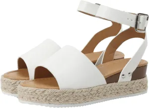Espadrilles Flatform Wedge Sandal for Women Dressy,Casual Open Toe Buckle Ankle Strap Comfortable Arch Support Platform Wedge Sandals Summer Beach Shoes