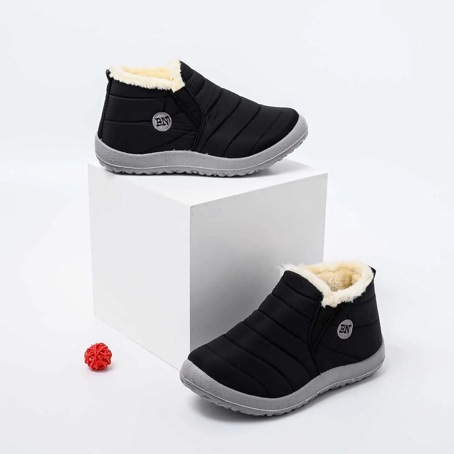 Extra Wide Width Snow Boots for Women Womens Slip on Winter Boots Wide Width Warm Winter Boots Women Cute Tall Snow Boots Wide Calf Botas Contra El Agua Para Mujer
