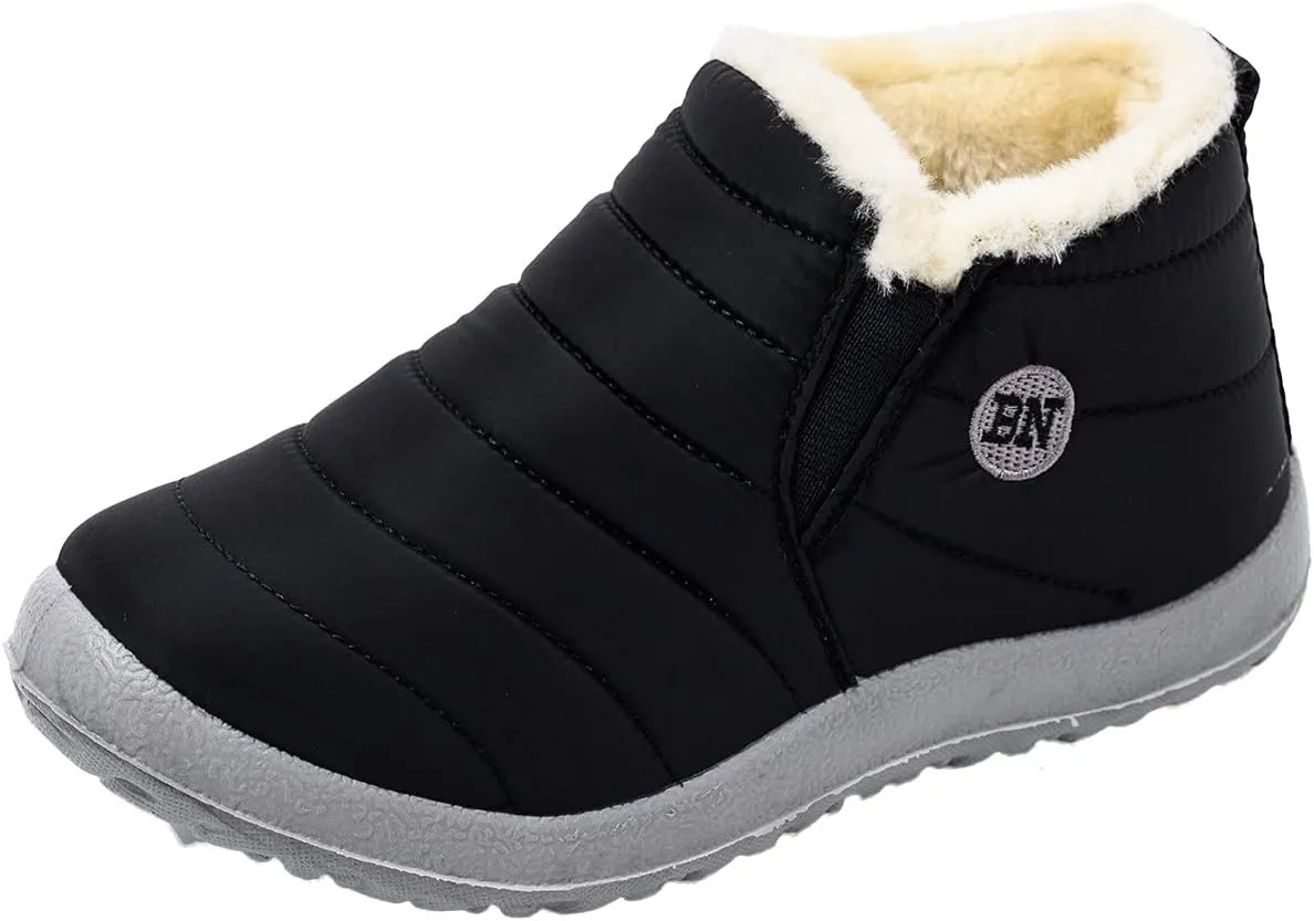 Extra Wide Width Snow Boots for Women Womens Slip on Winter Boots Wide Width Warm Winter Boots Women Cute Tall Snow Boots Wide Calf Botas Contra El Agua Para Mujer