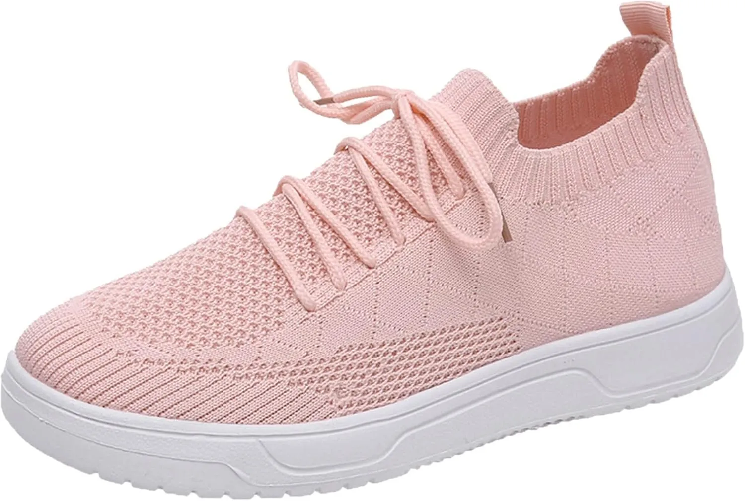 Fashion Summer and Autumn Women Mesh Breathable Flat Bottom Lightweight Comfortable Casual Style Beach Socks for Men (8.5) Pink
