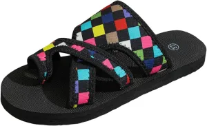 Flat Soled Thick Soled Women's Shoes Fashionable And Casual Outer Wear Toe Beach Stitching Open for Women Sandals