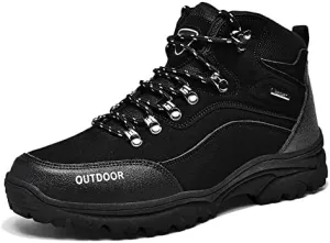 Footwear Autumn and Winter New Sports Shoes, Large Size Men's Shoes, Hiking Shoes, Outdoor Sports Used to Hike or Climb Outdoors (Color : Black, Size : 9)