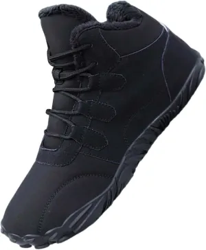 Fuzzy Non Slip Winter Boots for Women Botas Altas Para El Invierno De Mujer Women Snow Boots Waterproof Womens Barefoot Boots Womens Mid Calf Fur Lined Bow Winter Snow Boots