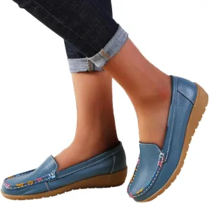 Gibobby Sandals for Women Casual Summer Slip on Shoes Comfortable Closed Toe Loafers Dress Shoes for Women Shoes Flats