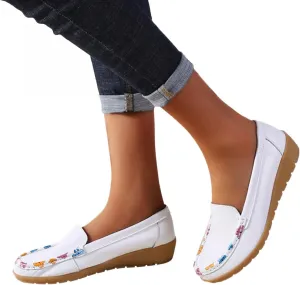 Gibobby Sandals Women Dressy Summer Slip on Shoes Closed Toe Loafers Dress Shoes for Women Shoes Flats Comfortable