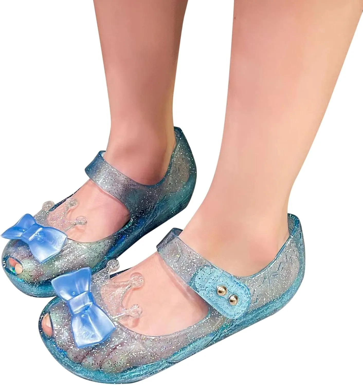 Girls Canvas Shoes Girls Shoes Crown Flash Diamond Crystal Soft Sole Non Slip Sandals Neutral Toddler Sneakers