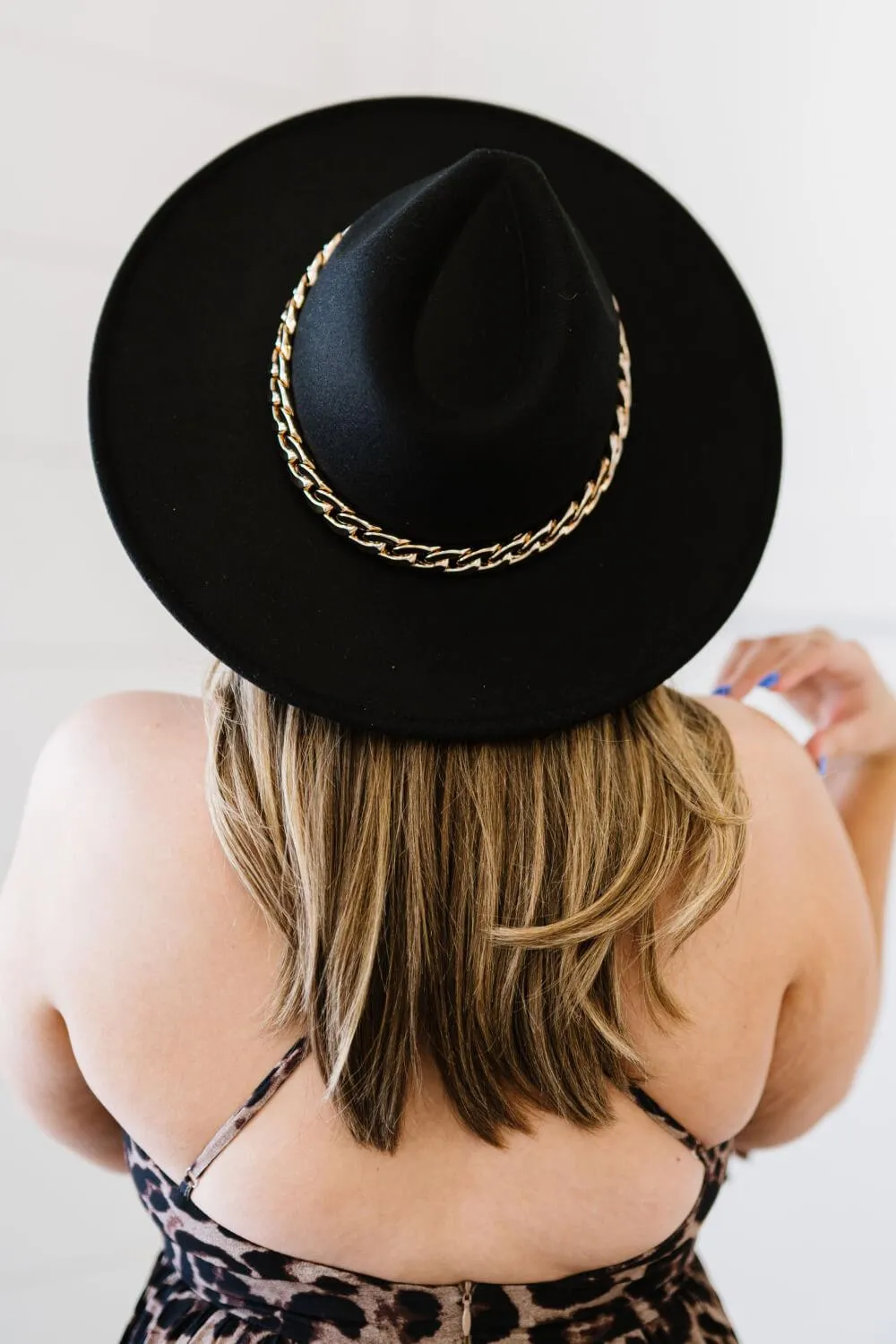 Gold Chain Flat Brim