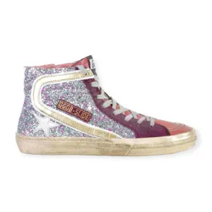 Golden Goose Shoes, Glitter Slide High-Top Sneakers (size 38)