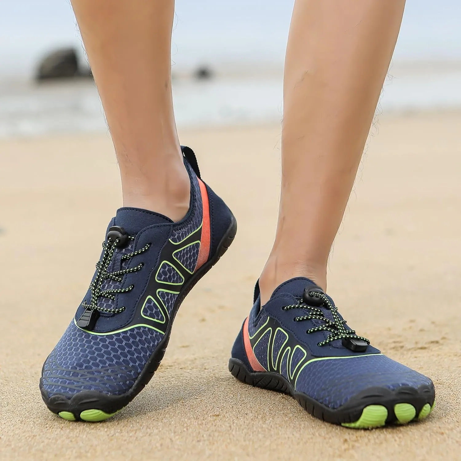 Hike Barefoot Shoes for Men Women Non-Slip Breathable Footwear Barefoot Shoes Wide Toe Box Walking Hiking Shoes Comfortable Athletic Beach Surf Swim Shoes