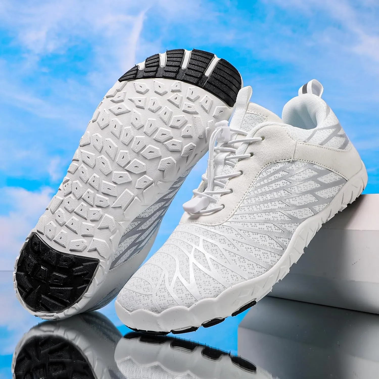 Hiking Barefoot Shoes Womens Men Footwear, Pro-Healthy & Non-Slip Wide Toe Comfortable Water Shoes for Women, Lightweight Hike Running Walking Shoe Daily Wear Athletic Sneakers Unisex