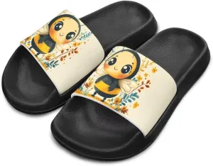Howilath Cute Animal Print Slide Sandal for Kids Open Toe Summer Slippers EVA Sole Anti-Skid Slide Camping Hiking Shoes