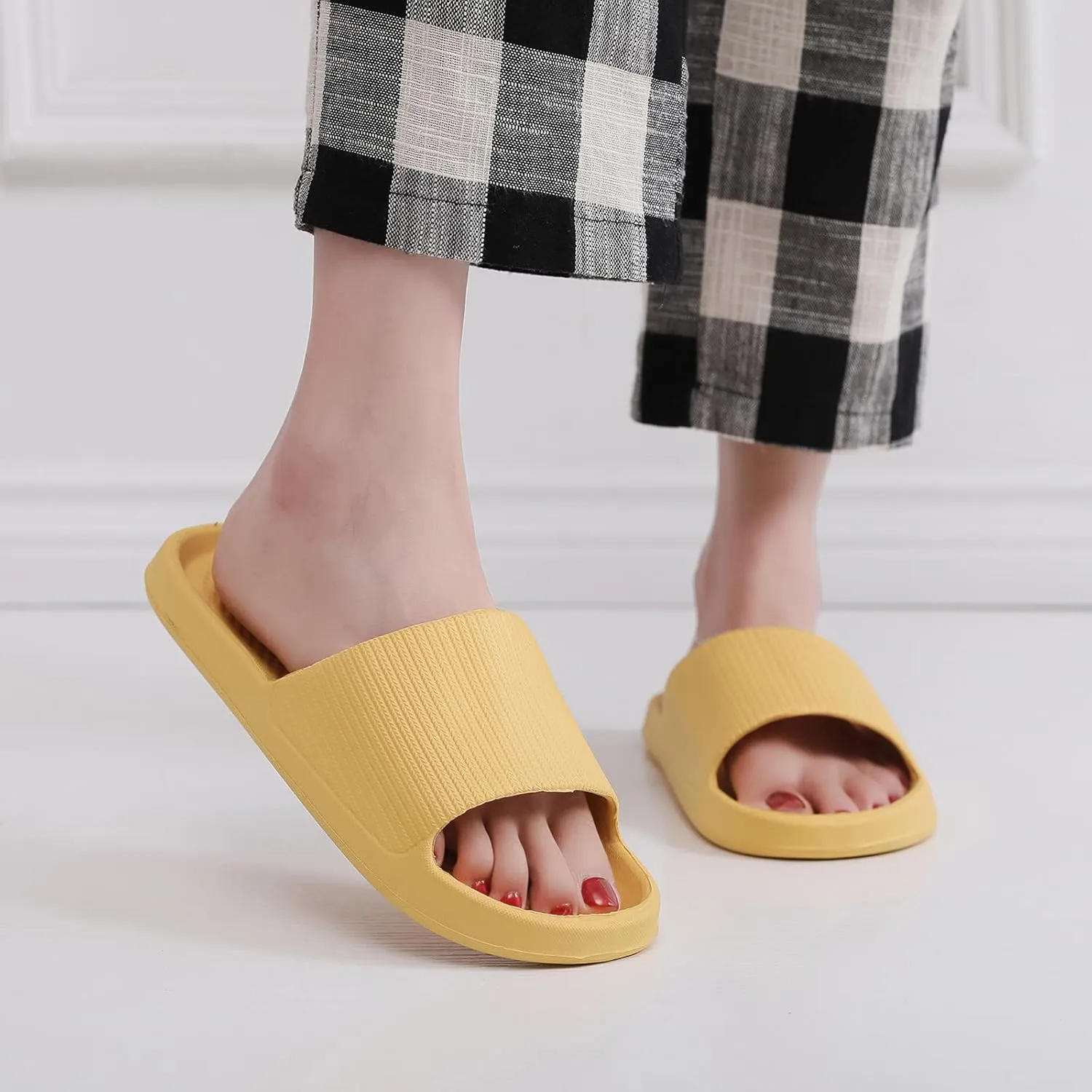 Indoor Slippers Slippers with Arch Support for Women Ultra Comfort Non-Slip Shower Sandals Indoor and Outdoor