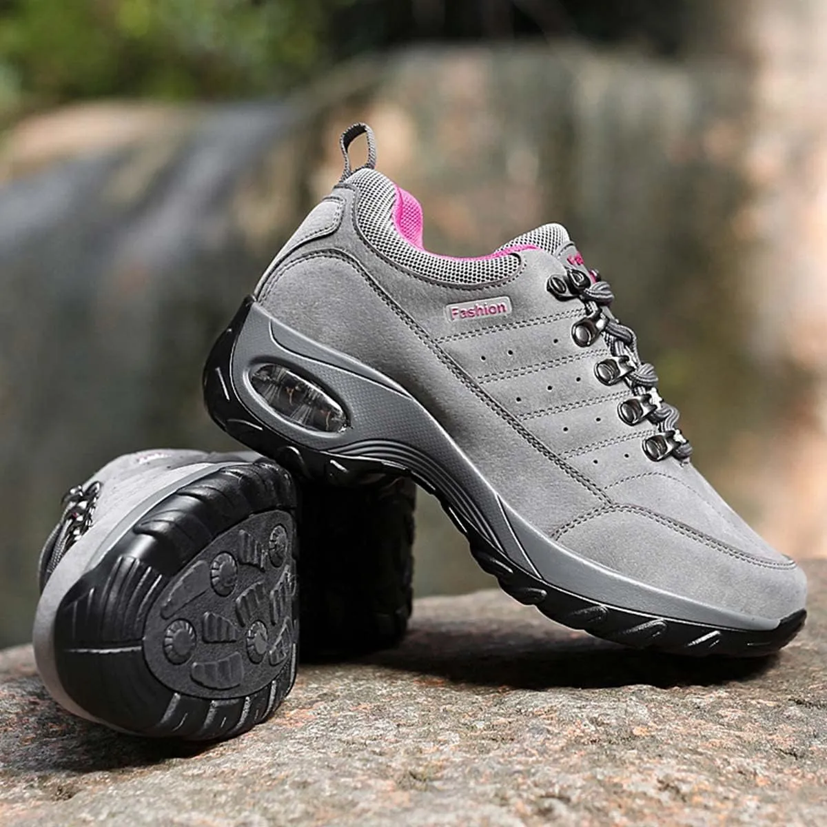 JOEupin Women's Hiking Shoes with Non-Slip Breathable Lightweight Low Top for Outdoor Trailing Trekking Walking Climbing Travel