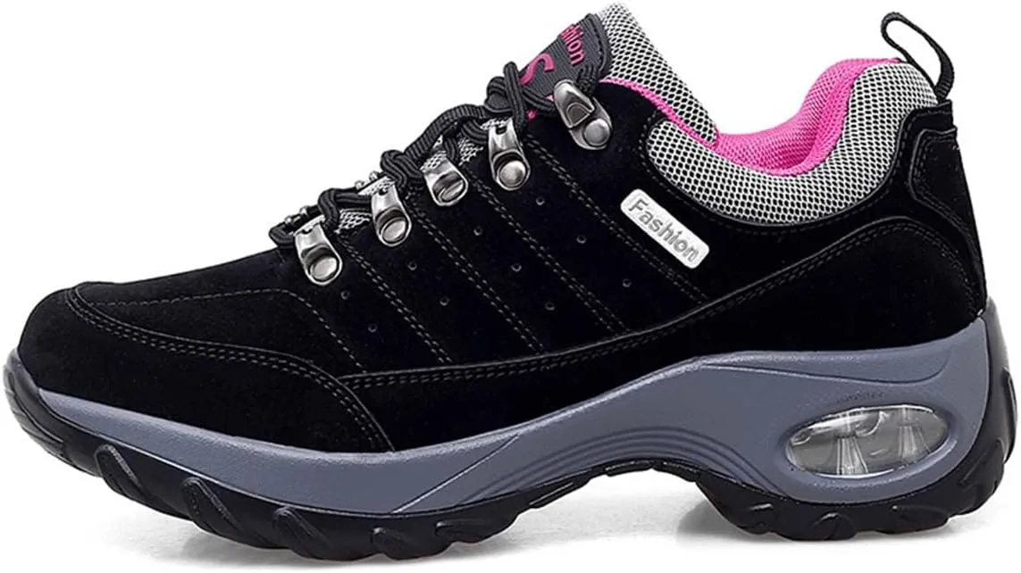 JOEupin Women's Hiking Shoes with Non-Slip Breathable Lightweight Low Top for Outdoor Trailing Trekking Walking Climbing Travel