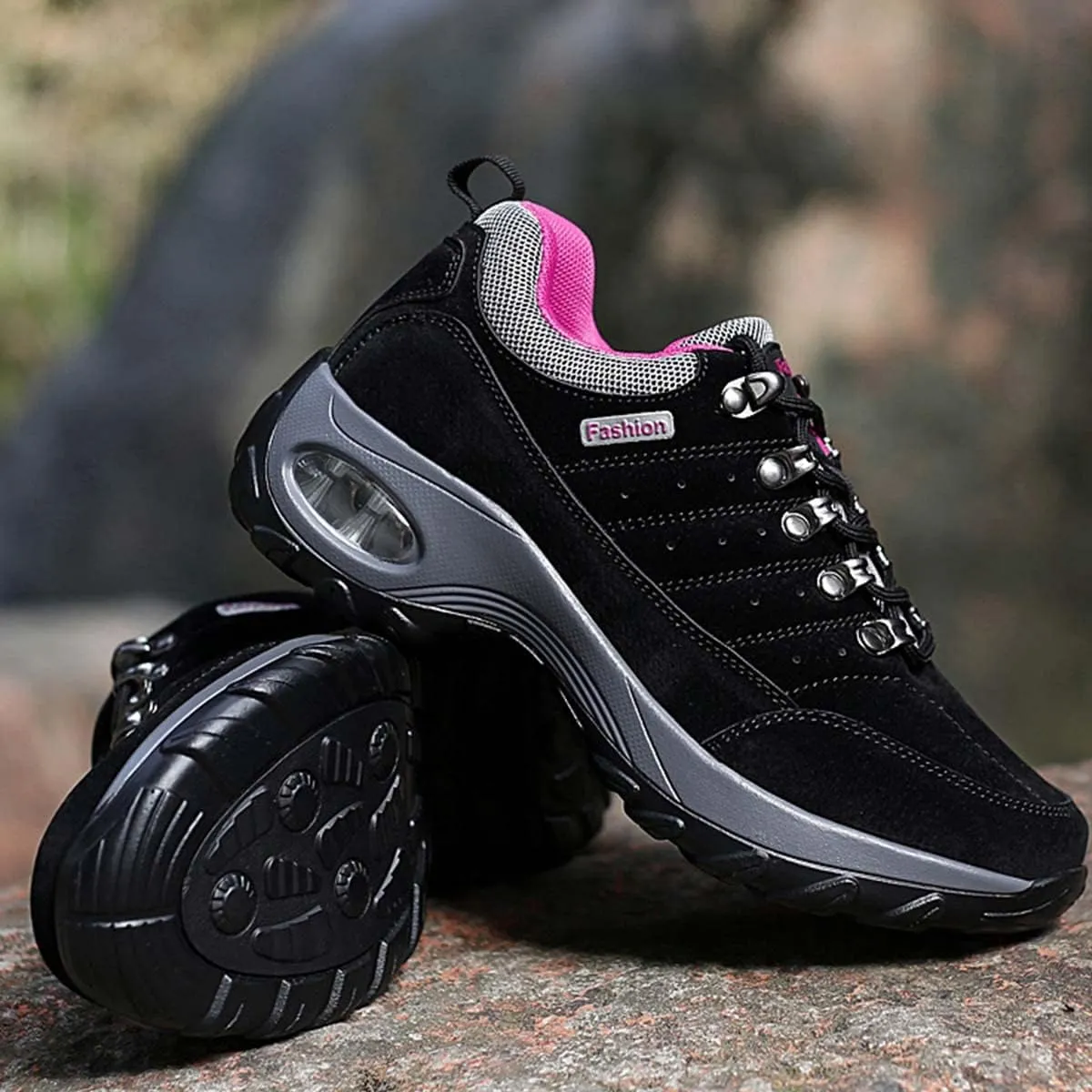 JOEupin Women's Hiking Shoes with Non-Slip Breathable Lightweight Low Top for Outdoor Trailing Trekking Walking Climbing Travel