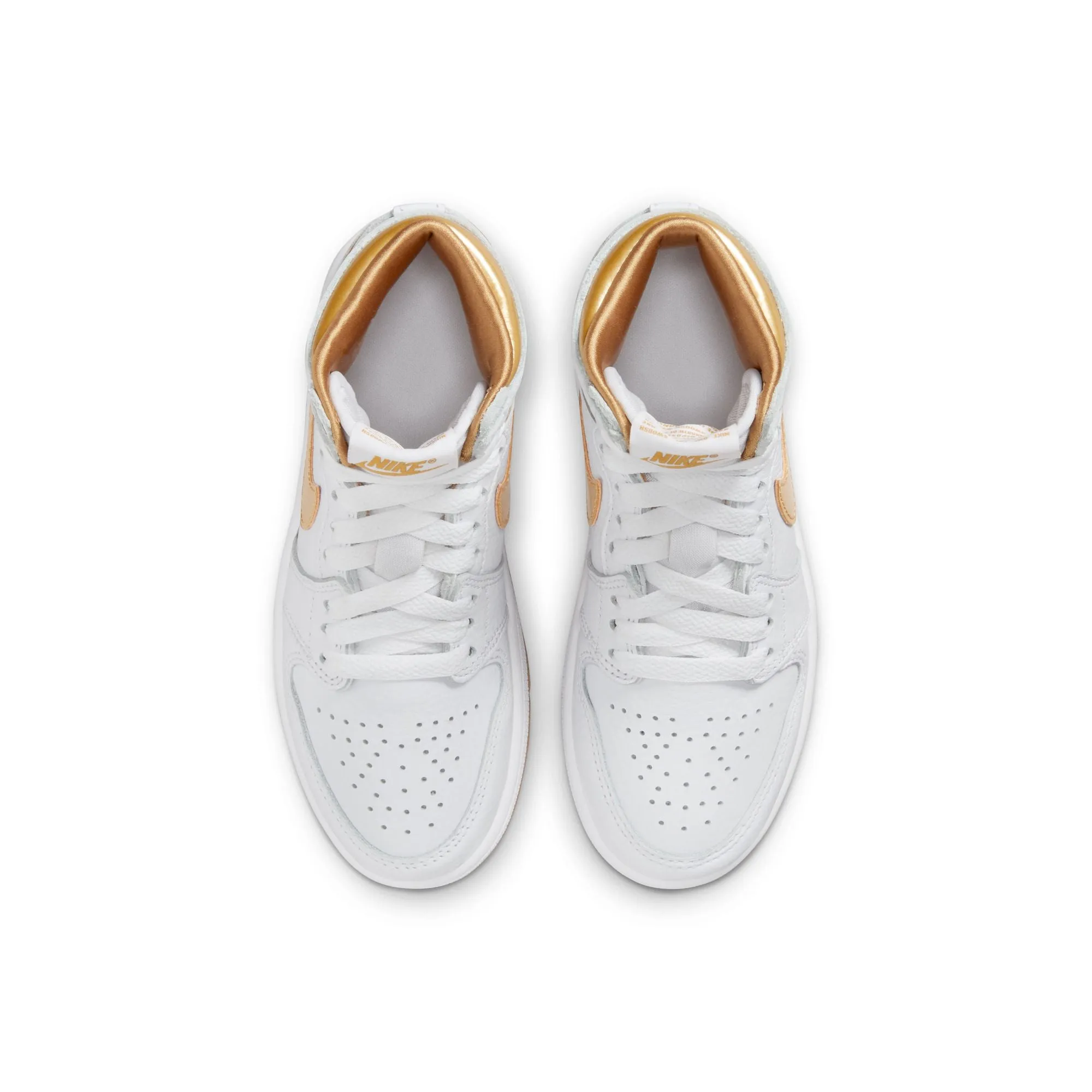 Jordan - Girl - PS Retro 1 High OG - White/Metallic Gold/Light Brown