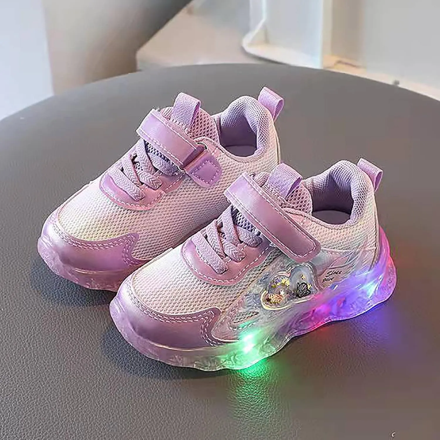 Kids Light up Shoes Children Tennis Shoes Toddler Lightweight Anti-Slip Small White LED Shoes Baby Boys Girls Sport Sneakers