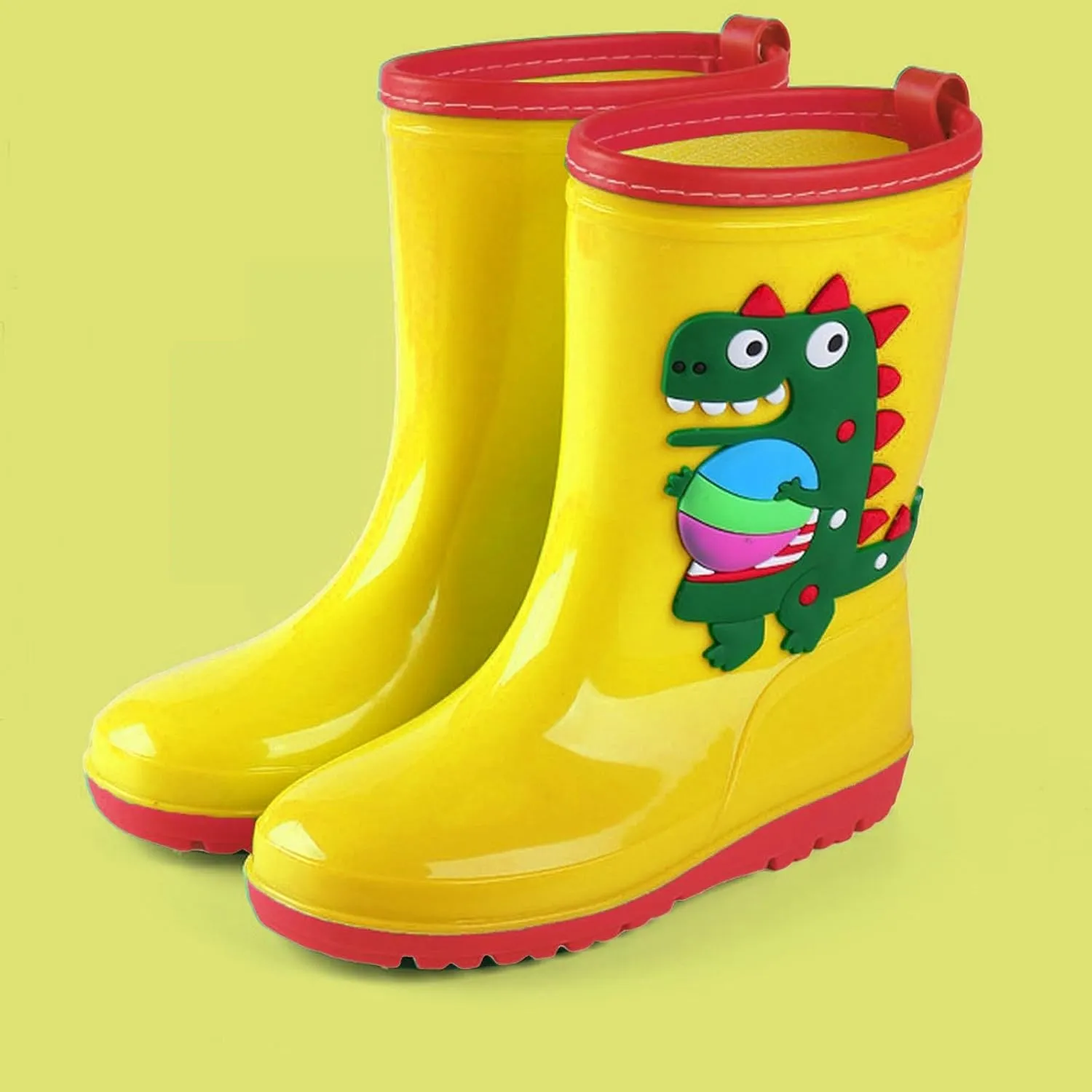 Kids Rain Boots for Boys Girls Children's Rain Shoes Water Shoes Toddler Waterproof Dinosaur Shoes Baby Boys' Shoes