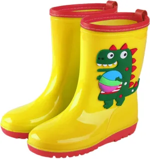 Kids Rain Boots for Boys Girls Children's Rain Shoes Water Shoes Toddler Waterproof Dinosaur Shoes Baby Boys' Shoes