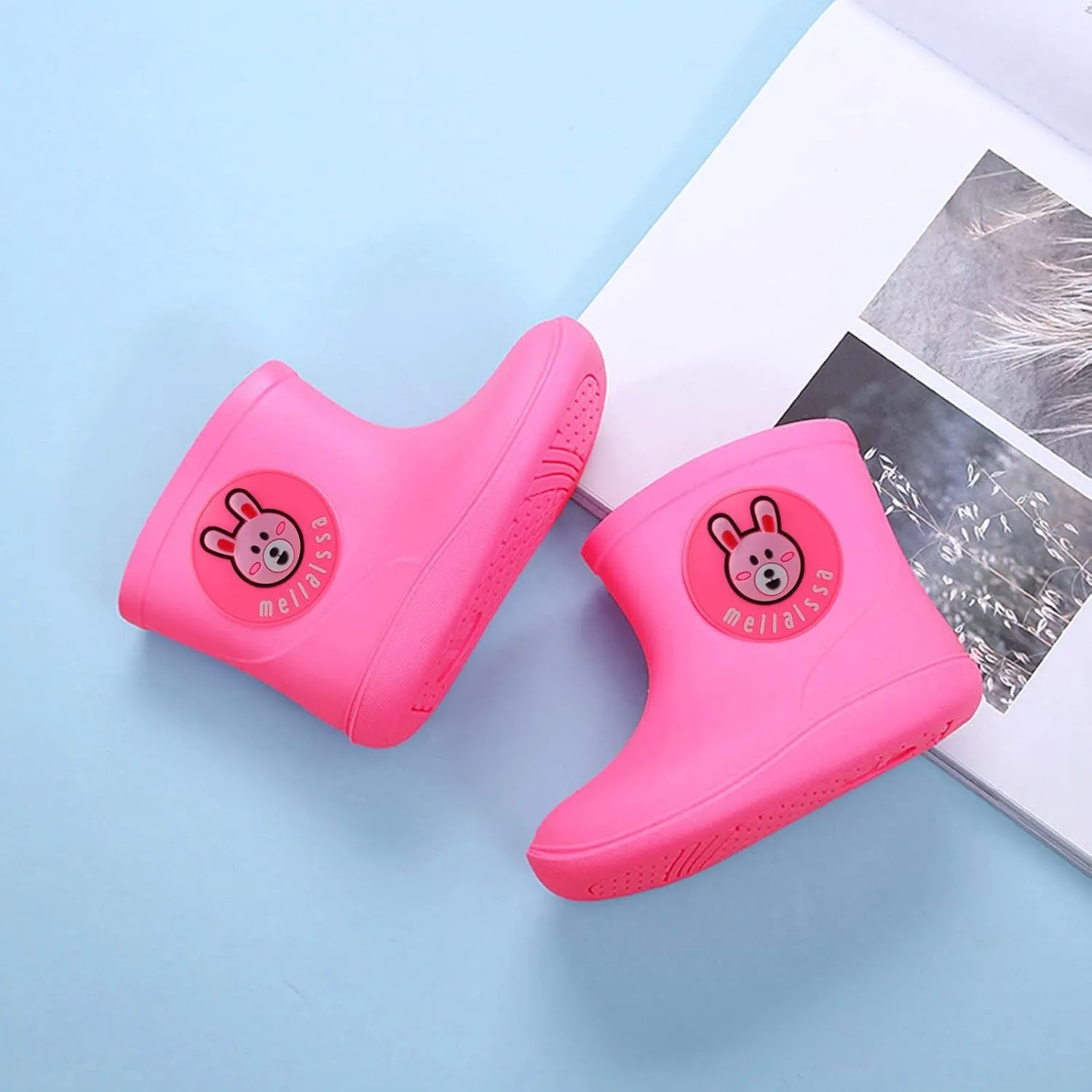 Kids Short Rain Boot for Boys Girls Children Cartoon Non-Slip Lightweight Insulated Mud Boots Water Shoes Infant Shoes