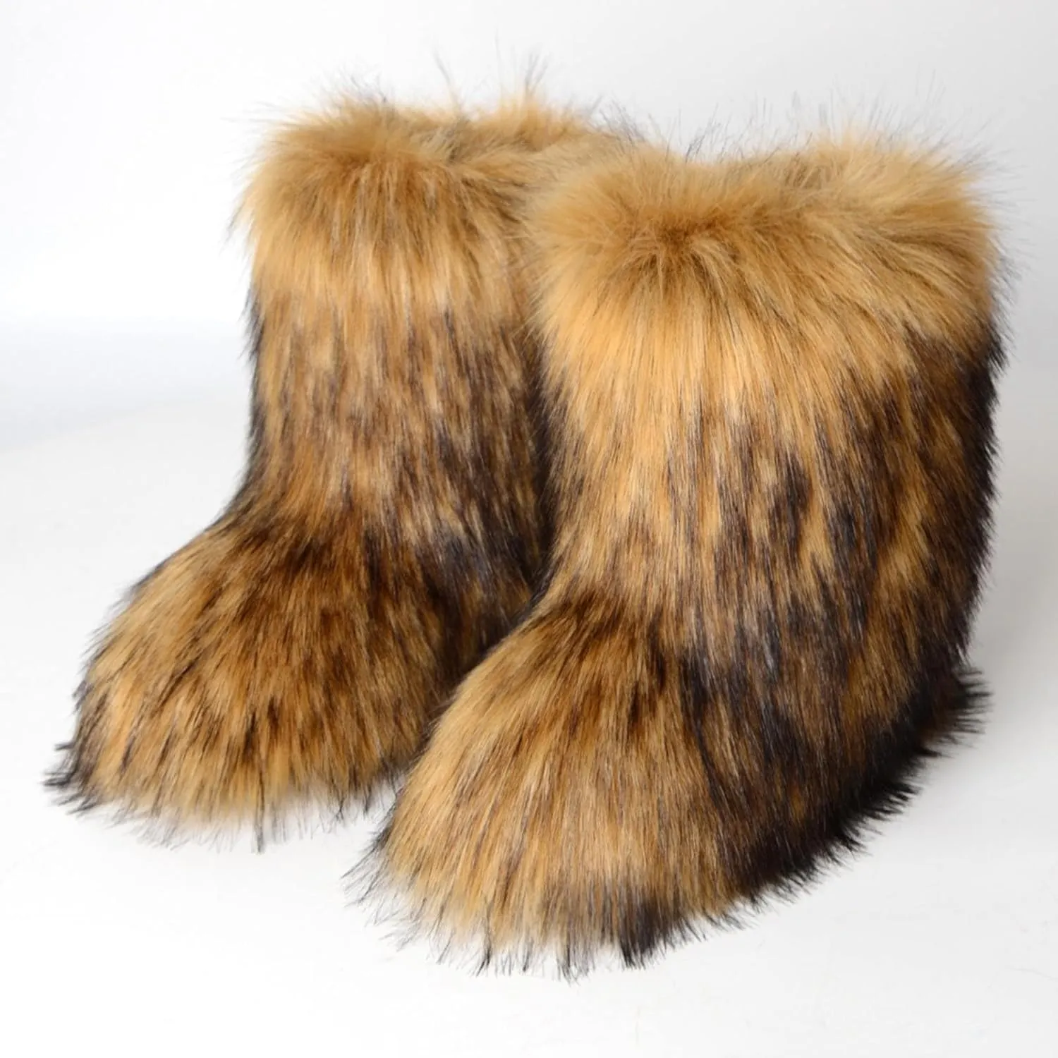 Knee High Snow Boots for Women Waterproof Snow Boots for Women Waterproof Side Zipper Snow Boots Women Size 6 Waterproof Slip on Snow Boots for Women Cute Botas Para Mujer De Invierno En Piel