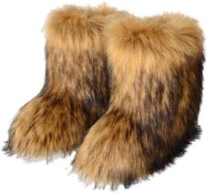 Knee High Snow Boots for Women Waterproof Snow Boots for Women Waterproof Side Zipper Snow Boots Women Size 6 Waterproof Slip on Snow Boots for Women Cute Botas Para Mujer De Invierno En Piel