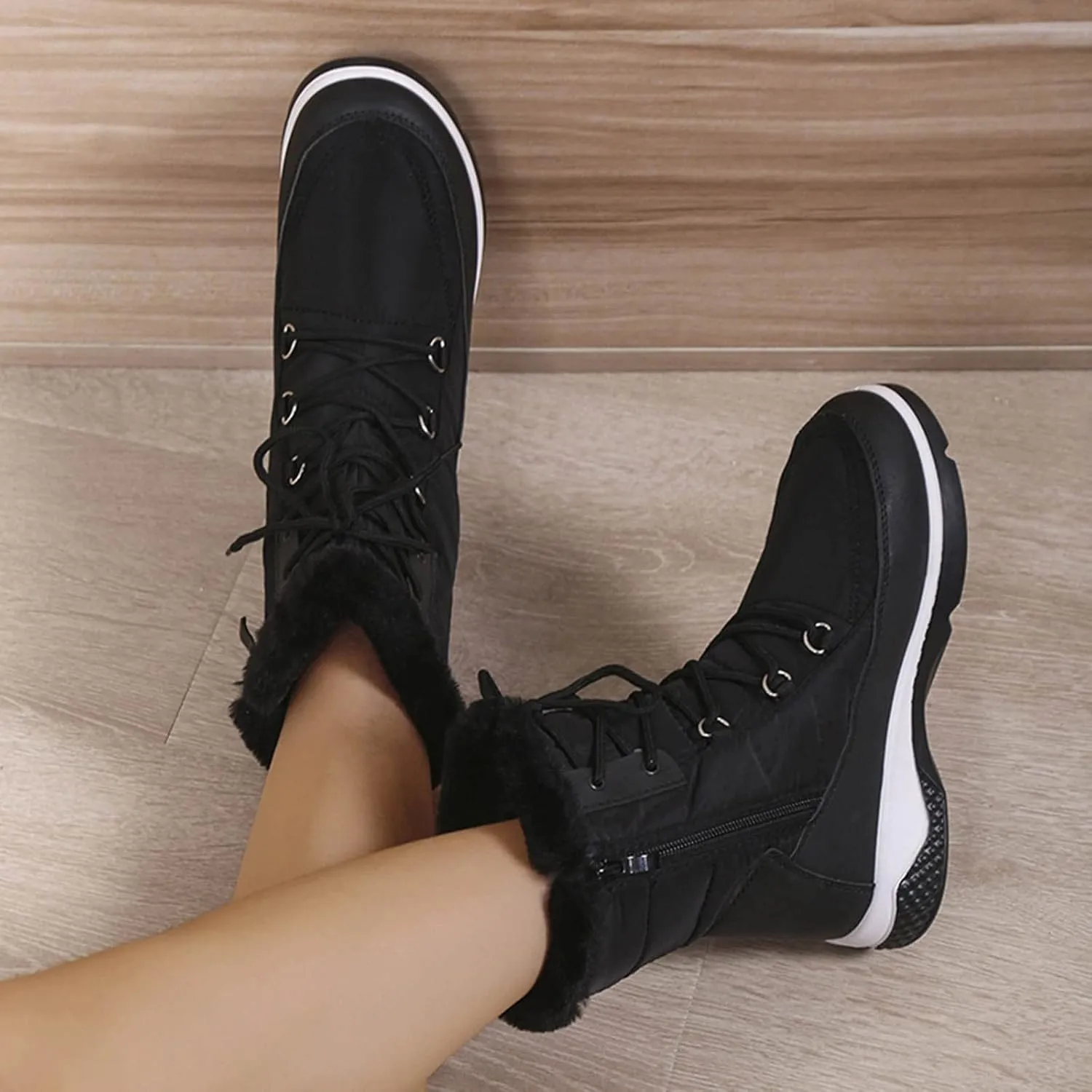 Knee High Winter Boots for Women Waterproof Snow Snow Boots Women Waterproof Cute Women's Snow Boots Ankle Womens Waterproof Insulated Boots Wide Calf Tall Winter Boots for Women Fashion
