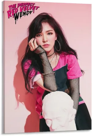 Kpop Artist Poster Red Velvet Wendy Perfect Velvet Bad Boy Ver. 1st Teaser Canvas Art Poster And Wall Art Picture Print Modern Family Bedroom Decor Posters 24x36inch(60x90cm)