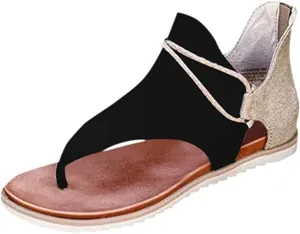 Ladmiple Sandals Women Dressy Summer Open Toe Flip Flops Gladiator Sandals Causal Beach Travel Platform Slippers Shoes