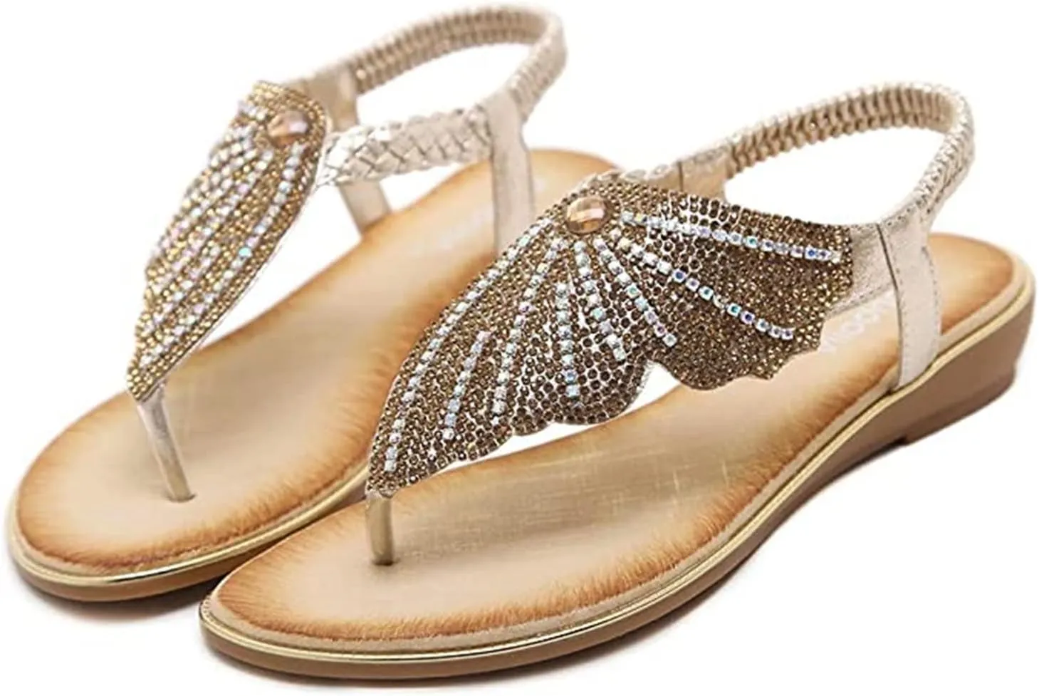Ladmiple Sandals Women Dressy Summer Open Toe Flip Flops Gladiator Sandals Causal Beach Travel Platform Slippers Shoes