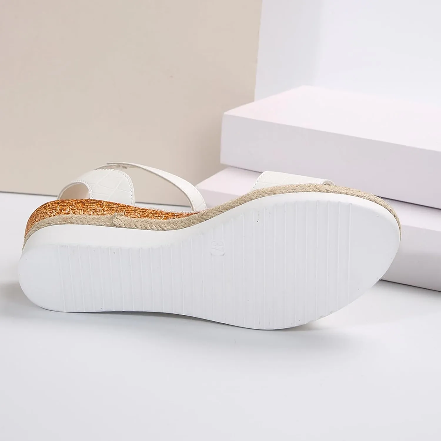 Leather Wedge Sandals For Women Comfortable Orthopedic Walking Beach Shoes Casual Dress Clothes Fashion 2025 Sandal