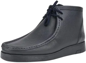 LIBERTYZENO Mens Moccasin Toe Desert Boots Genuine Leather Adults Lace Up Casual Chukka Boot Shoes for Prom Graduation