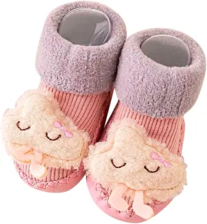 Little Shoes Girls Autumn and Winter Comfortable Baby Toddler Shoes Cute Cartoon Pattern Tennis Baby Boy