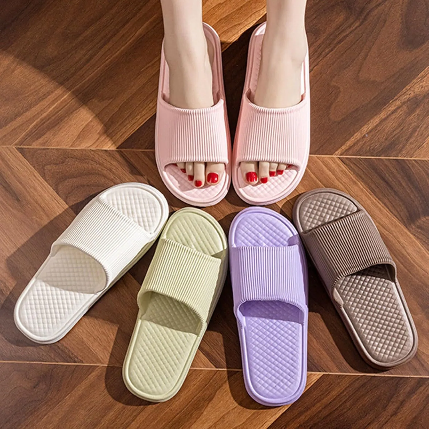 Men And Women Shoes Indoor And Outdoor Home Slippers Fashionable Lightweight Sandals Knee Slip on Sandals Women Comfort