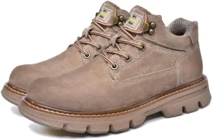 Men's Ankle Boots Hiking Shoes Outdoor Breathable Walking Sneakers Lightweight Non-Slip Trekking Training Walking Camping