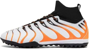 Men's High-Top Lace-Up Indoor Futsal Turf Cleat Sneaker with Non-Slip Spikes for Soccer Shoes