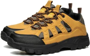 Men's Hiking Shoes Outdoor Breathable Walking Sneakers Lightweight Non-Slip Trekking Training Walking Camping