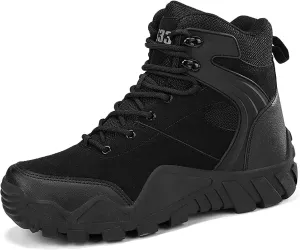 Men's Lace Up Breathable High Top Boots Waterproof Tactical Boots Military Army Outdoor Shoes For Hiking Climbing