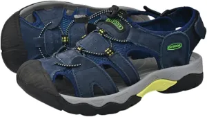 Mens Leather Sandals Beach Hiking Sandals Summer Comfortable Trekking Shoes Hiking Shoes Sports Outdoor with hook