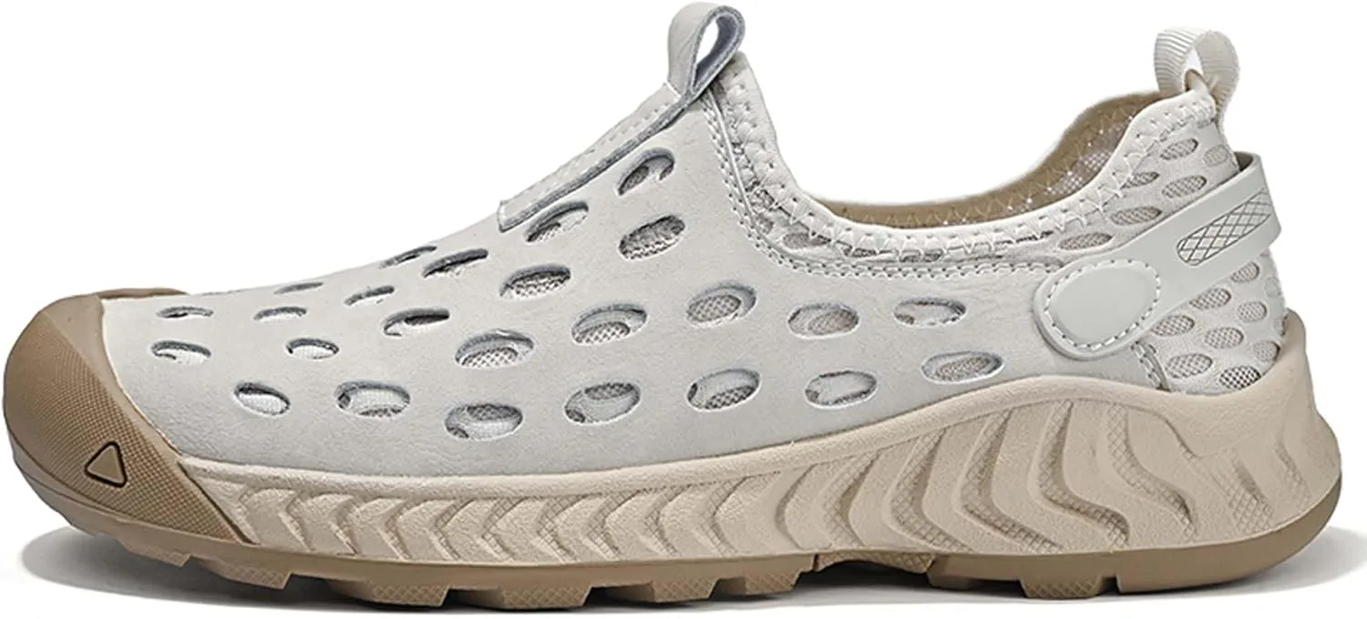 Men's Mesh Barefoot Hiking Shoes Summer Breathable Casual Walking Water Shoes Quick Dry Beach Sandals Outdoor Camping Climbing Adventure Sneakers