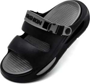 Men's Slide Sandals Indoor and Outdoor, Casual Platform Slide Sandals for Men Spring Summer, Lightweight Comfortable Cushioned Open Toe Men??s Slippers Shoes