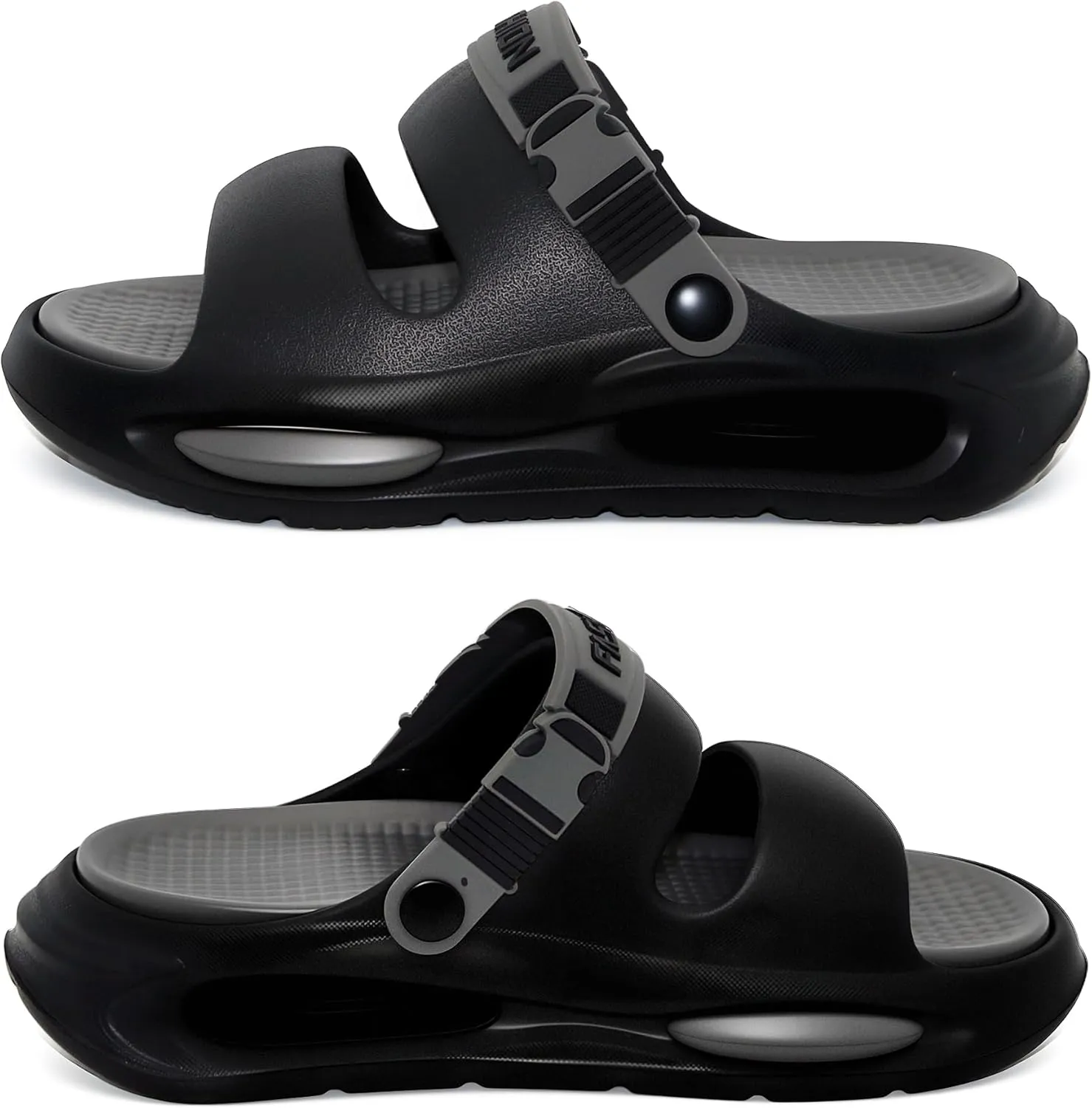 Men's Slide Sandals Indoor and Outdoor, Casual Platform Slide Sandals for Men Spring Summer, Lightweight Comfortable Cushioned Open Toe Men??s Slippers Shoes