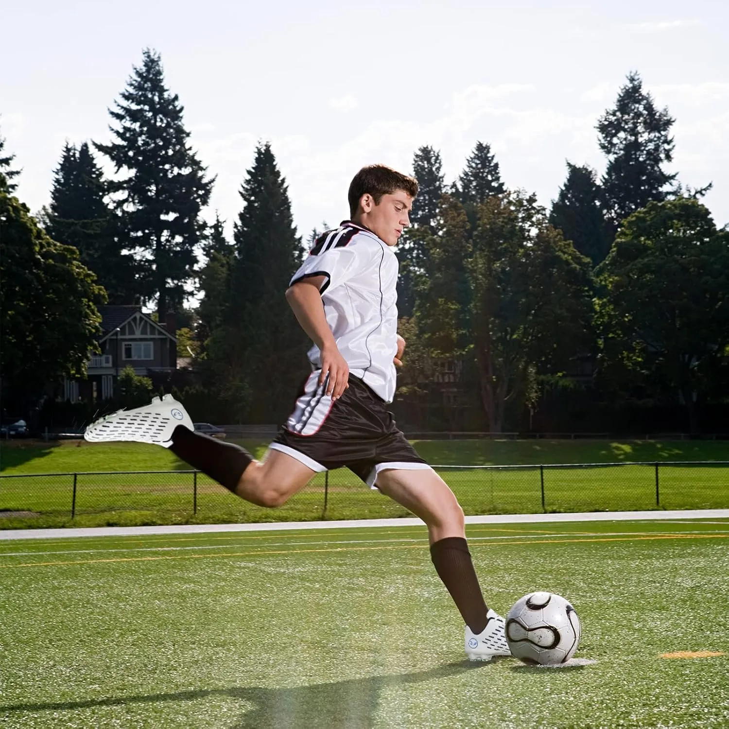 Mens Soccer Cleats Professional Firm Ground Turf Soccer Shoes Big Kids Youth Outdoor Indoor Athletic Football Boots
