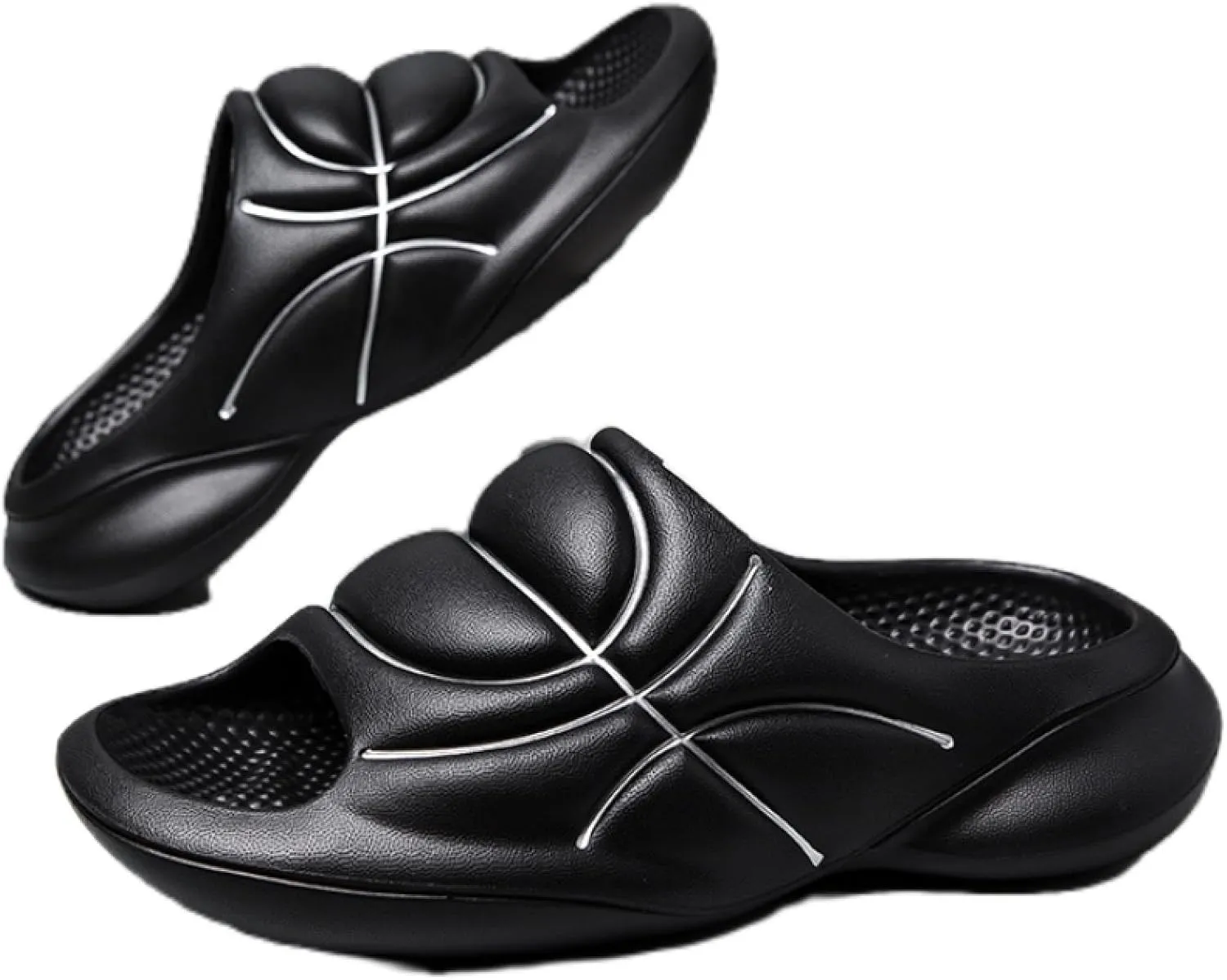Men's women's sandals, flat slippers, open-toed beach couple slippers