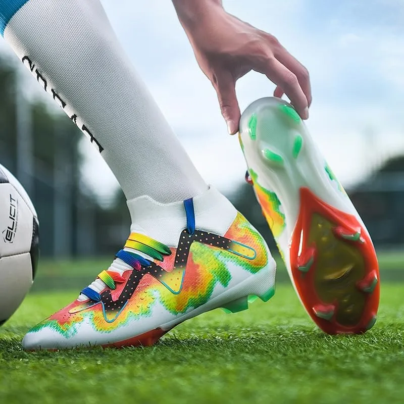 Mens Womens Soccer Cleats Youth Soccer Shoes Football Shoes High-Top Football Cleats Outdoor/Indoor Athletic Shoes Sneakers